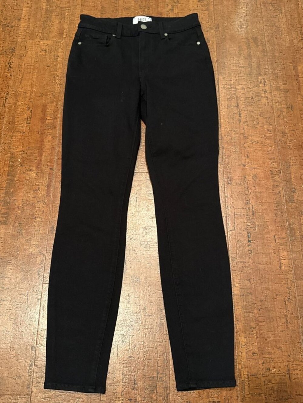 Paige Women’s 27 Black Hoxton Ankle Jeans High Rise Skinny Stretch Denim